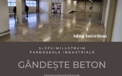 Rășină epoxidică aplicată pe pardoseală.