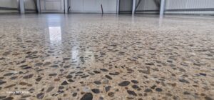 Concrete floor terrazzo mozaic