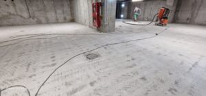 Parcare cu beton slefuit