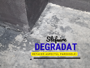 Beton murdar, pătat